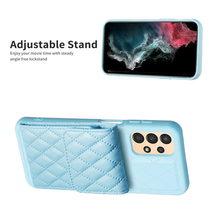 For Samsung Galaxy A13 4G Vertical Wallet Rhombic Leather Phone Case