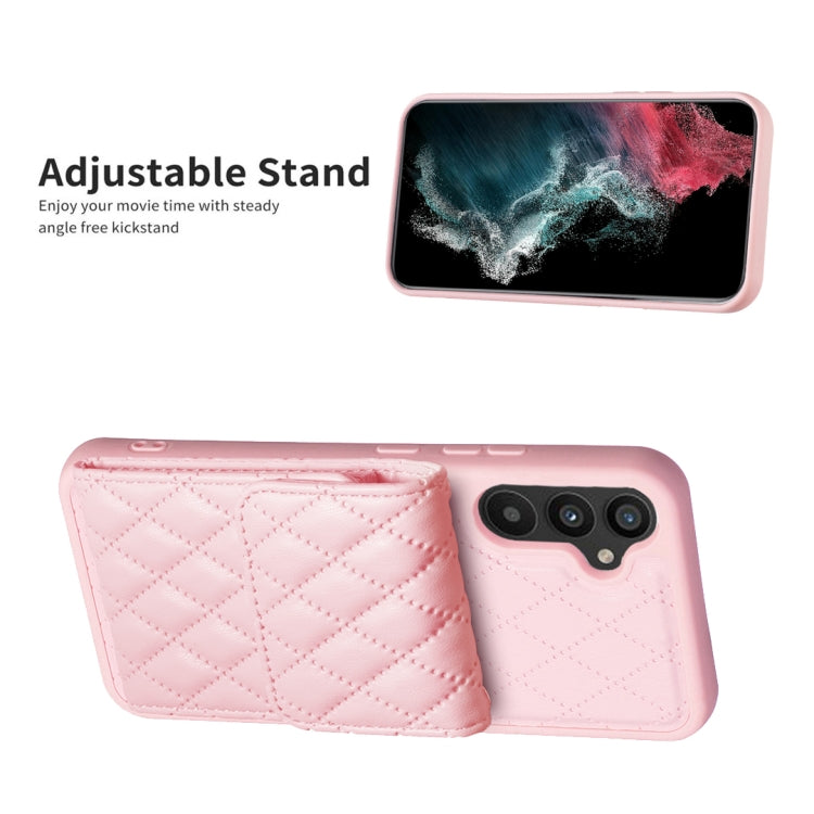 For Samsung Galaxy A34 5G Vertical Wallet Rhombic Leather Phone Case
