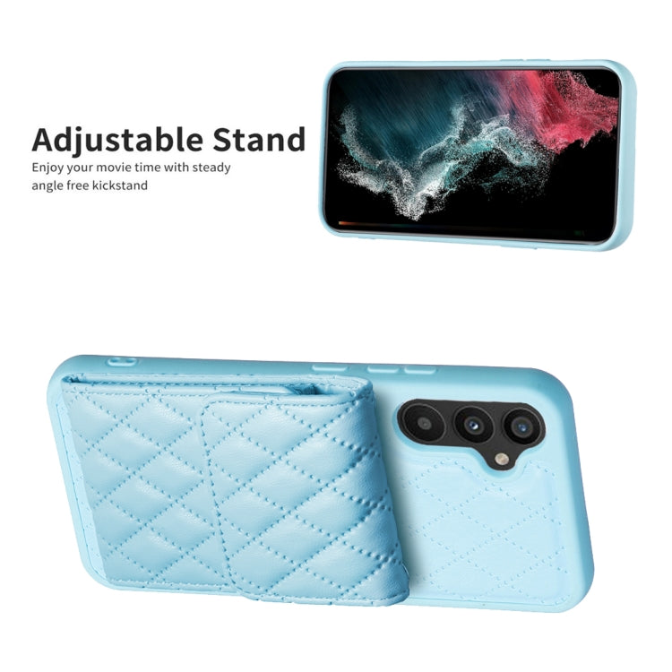 For Samsung Galaxy A34 5G Vertical Wallet Rhombic Leather Phone Case