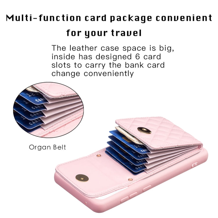 For Samsung Galaxy A52 4G / 5G Vertical Wallet Rhombic Leather Phone Case