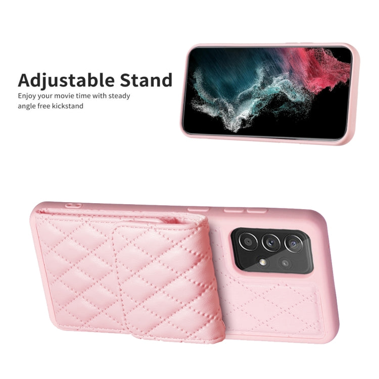 For Samsung Galaxy A52 4G / 5G Vertical Wallet Rhombic Leather Phone Case