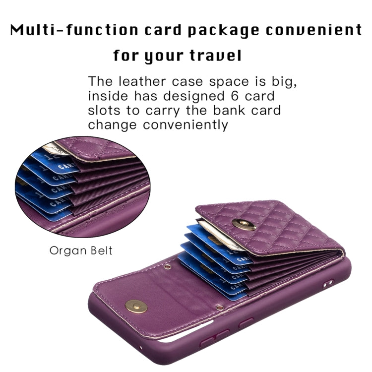 For Samsung Galaxy A52 4G / 5G Vertical Wallet Rhombic Leather Phone Case