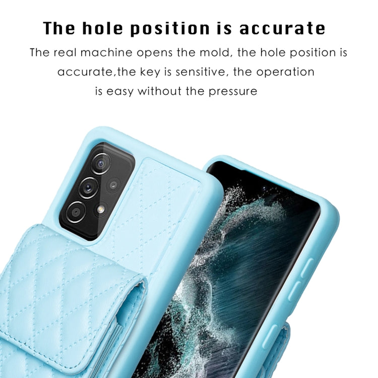 For Samsung Galaxy A52 4G / 5G Vertical Wallet Rhombic Leather Phone Case