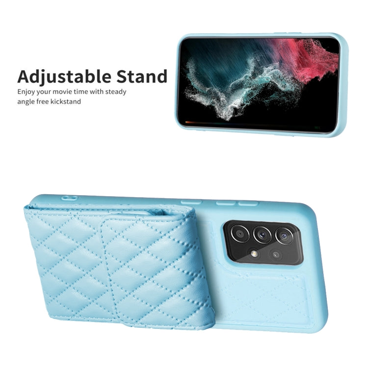 For Samsung Galaxy A52 4G / 5G Vertical Wallet Rhombic Leather Phone Case