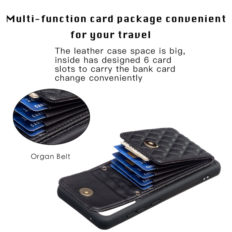 For Samsung Galaxy A52 4G / 5G Vertical Wallet Rhombic Leather Phone Case