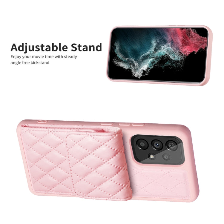 For Samsung Galaxy A53 5G Vertical Wallet Rhombic Leather Phone Case