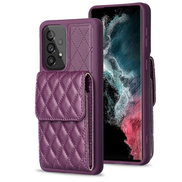 For Samsung Galaxy A53 5G Vertical Wallet Rhombic Leather Phone Case