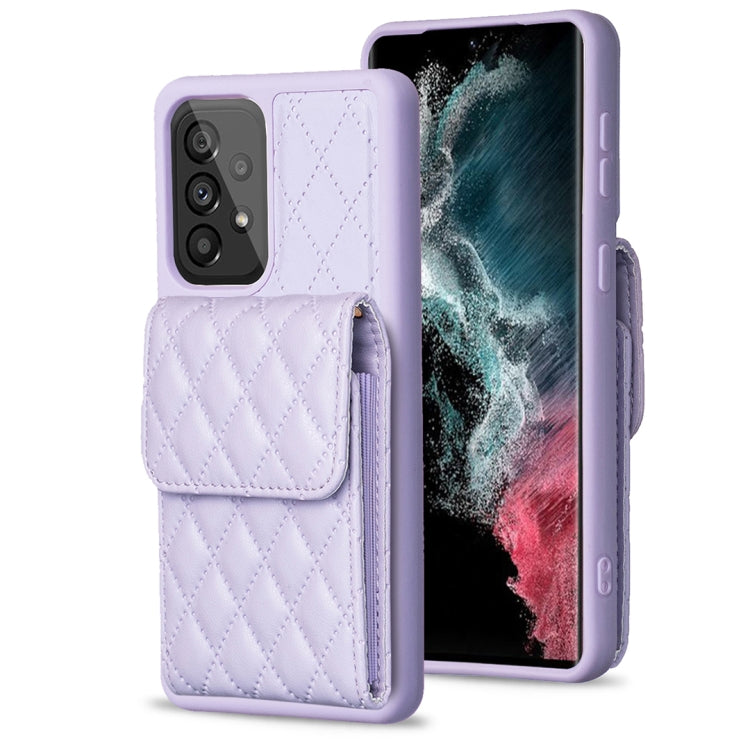 For Samsung Galaxy A53 5G Vertical Wallet Rhombic Leather Phone Case