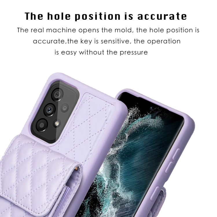 For Samsung Galaxy A53 5G Vertical Wallet Rhombic Leather Phone Case