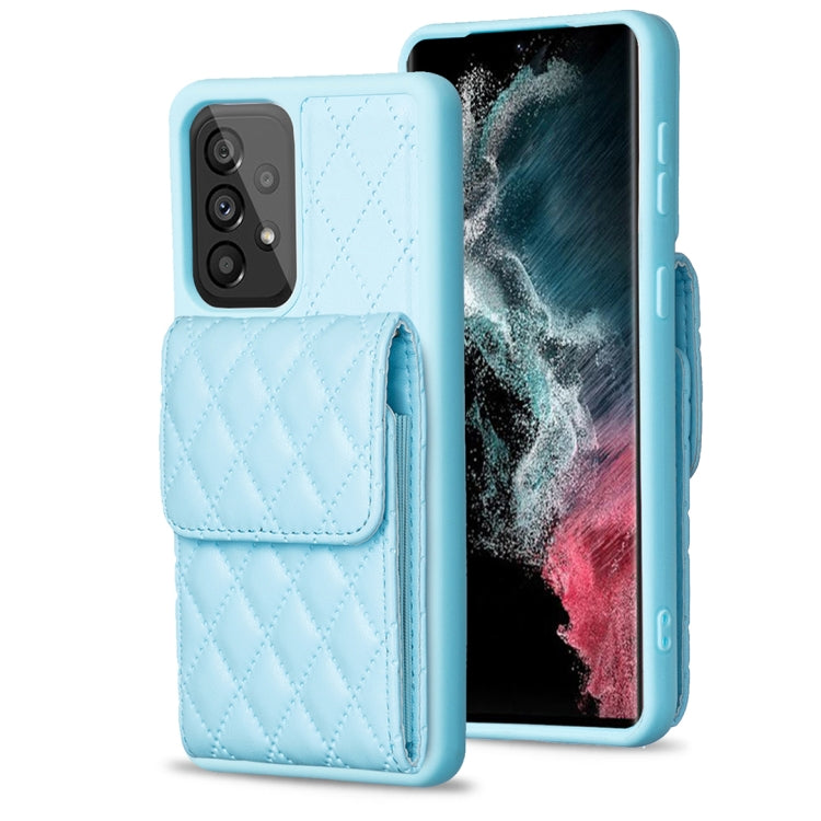 For Samsung Galaxy A53 5G Vertical Wallet Rhombic Leather Phone Case