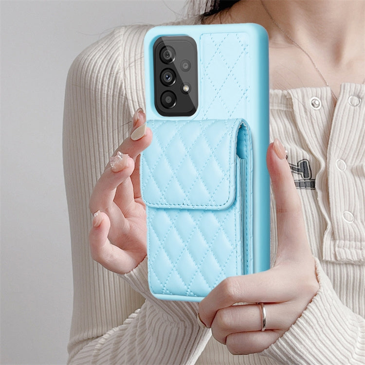 For Samsung Galaxy A53 5G Vertical Wallet Rhombic Leather Phone Case