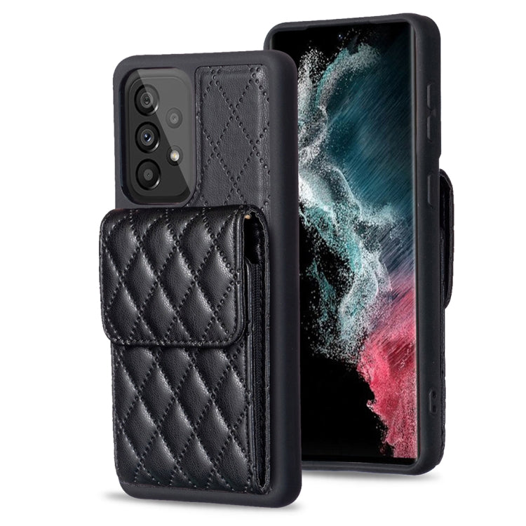 For Samsung Galaxy A53 5G Vertical Wallet Rhombic Leather Phone Case