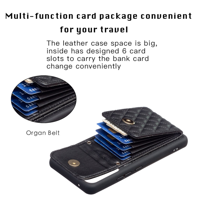 For Samsung Galaxy A53 5G Vertical Wallet Rhombic Leather Phone Case