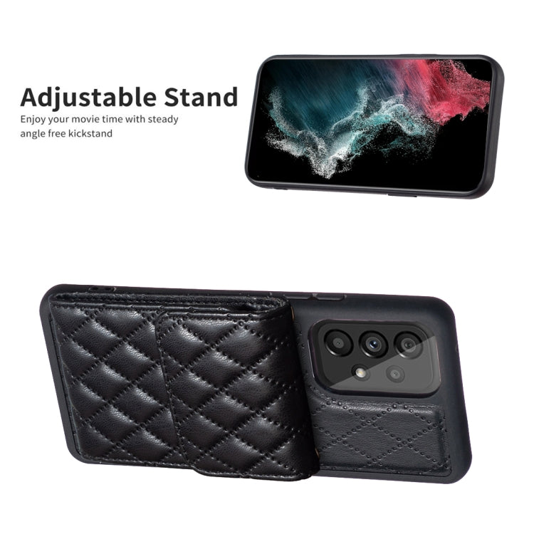 For Samsung Galaxy A53 5G Vertical Wallet Rhombic Leather Phone Case