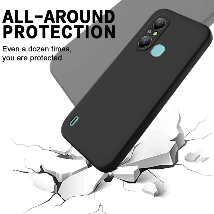 For Itel A58 / A58 Pro / A49 Pure Color Liquid Silicone Shockproof Phone Case