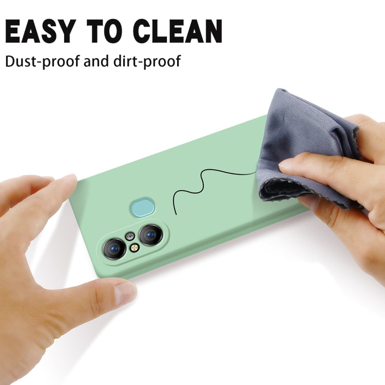 For Itel A58 / A58 Pro / A49 Pure Color Liquid Silicone Shockproof Phone Case