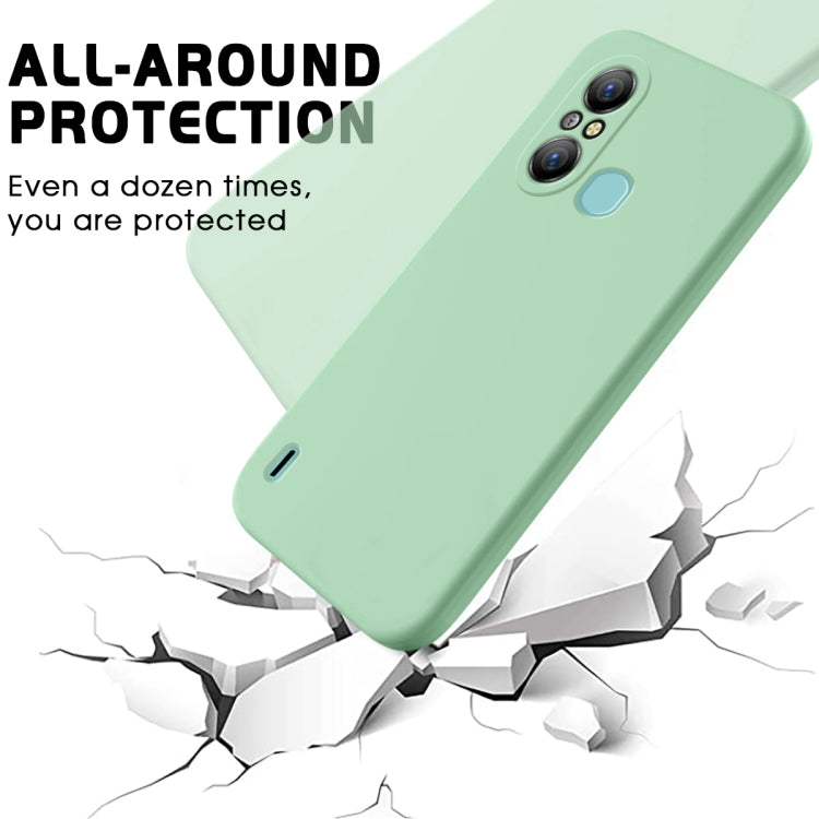 For Itel A58 / A58 Pro / A49 Pure Color Liquid Silicone Shockproof Phone Case