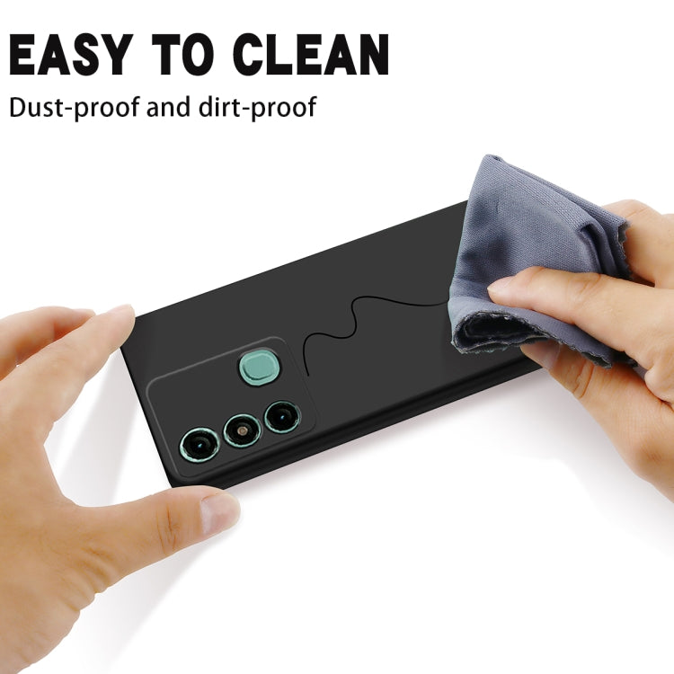 For Itel P38 Pro / Vision 3 Plus Pure Color Liquid Silicone Shockproof Phone Case