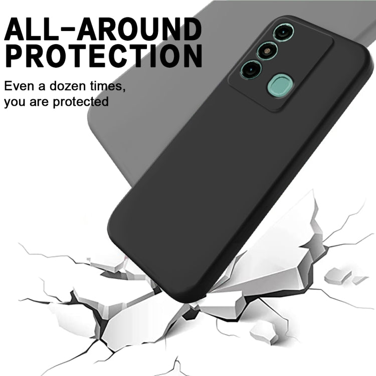 For Itel P38 Pro / Vision 3 Plus Pure Color Liquid Silicone Shockproof Phone Case