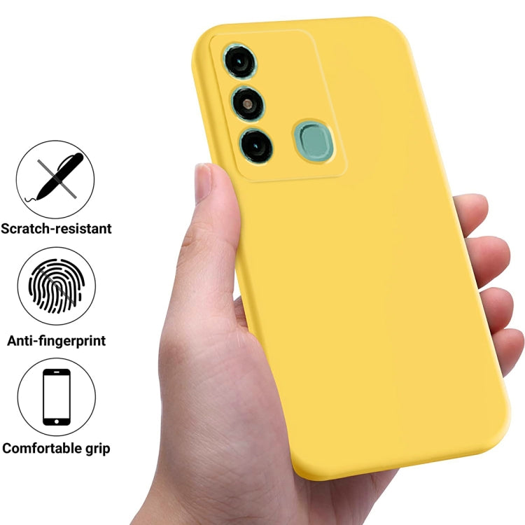 For Itel P38 Pro / Vision 3 Plus Pure Color Liquid Silicone Shockproof Phone Case