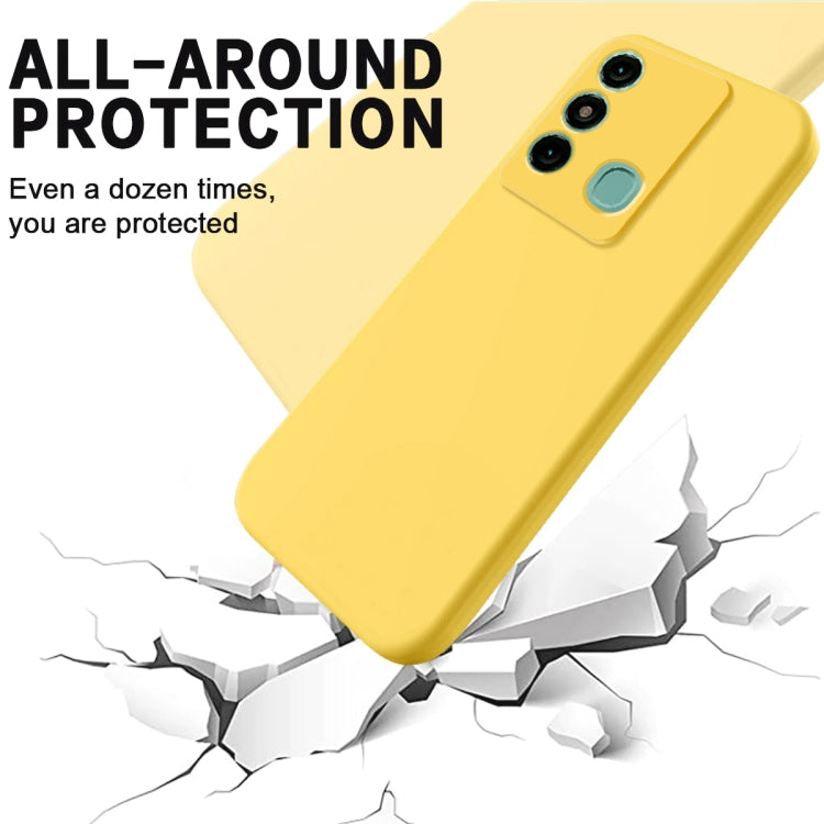 For Itel P38 Pro / Vision 3 Plus Pure Color Liquid Silicone Shockproof Phone Case