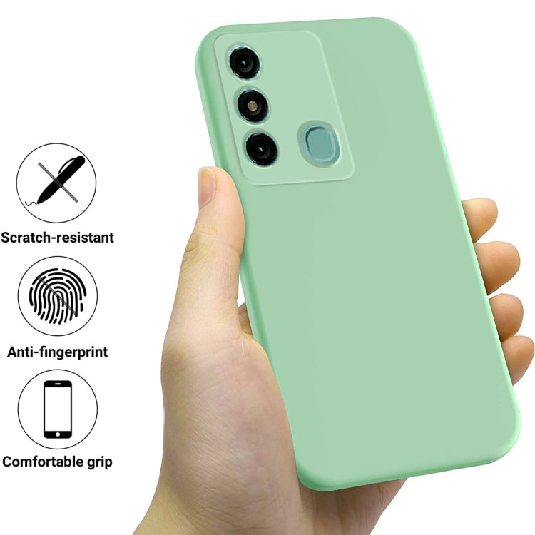 For Itel P38 Pro / Vision 3 Plus Pure Color Liquid Silicone Shockproof Phone Case