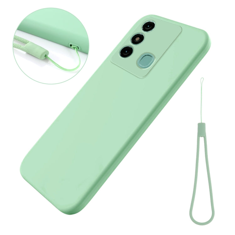 For Itel P38 Pro / Vision 3 Plus Pure Color Liquid Silicone Shockproof Phone Case