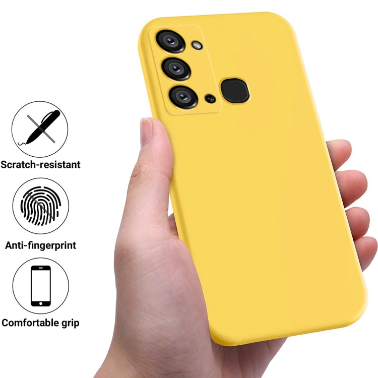 For Itel Vision 3 / S17 / P38 Pure Color Liquid Silicone Shockproof Phone Case