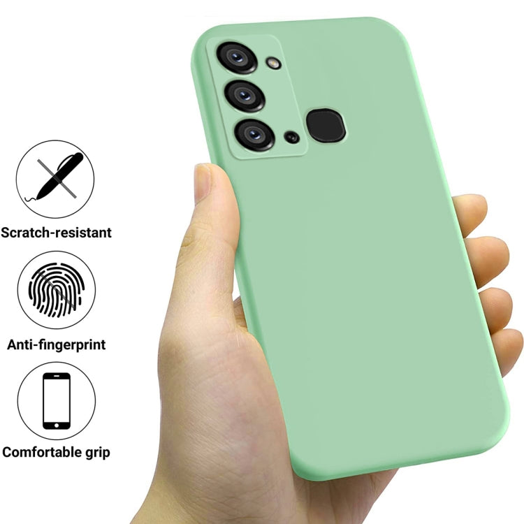 For Itel Vision 3 / S17 / P38 Pure Color Liquid Silicone Shockproof Phone Case