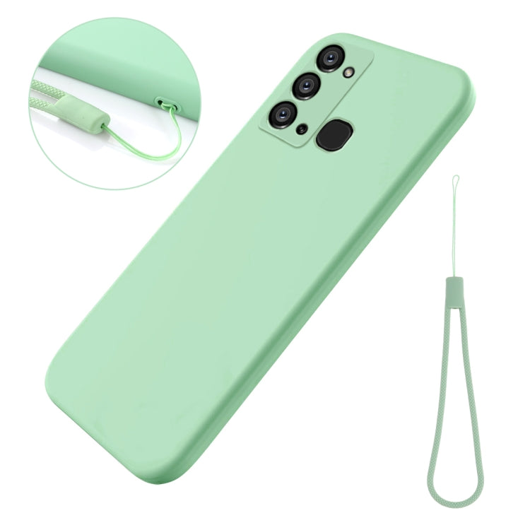 For Itel Vision 3 / S17 / P38 Pure Color Liquid Silicone Shockproof Phone Case