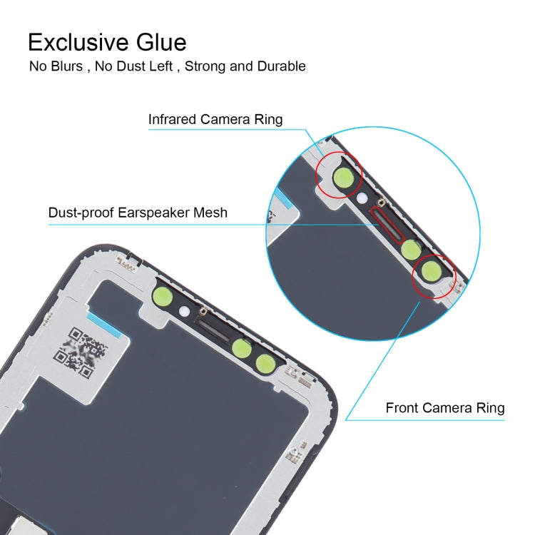 ALG Hard OLED LCD Screen For iPhone  X with Digitizer Full Assembly