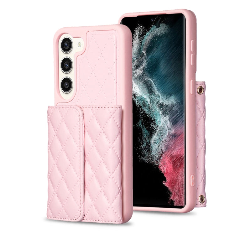 For Samsung Galaxy S23+ 5G Horizontal Wallet Rhombic Leather Phone Case
