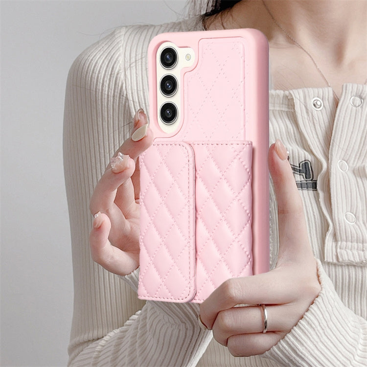 For Samsung Galaxy S23+ 5G Horizontal Wallet Rhombic Leather Phone Case