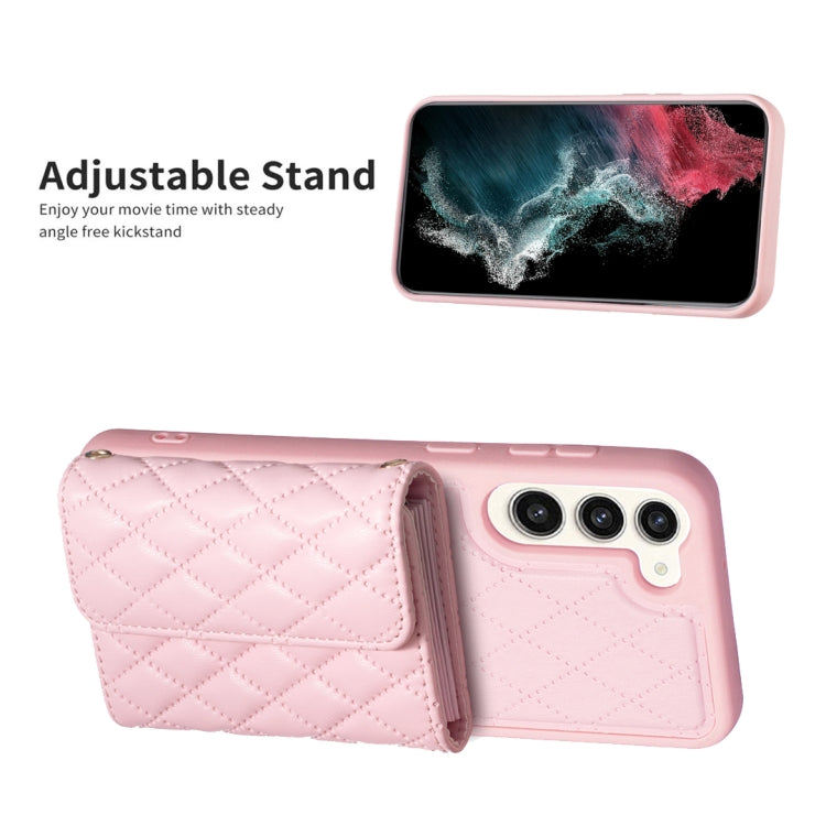 For Samsung Galaxy S23+ 5G Horizontal Wallet Rhombic Leather Phone Case