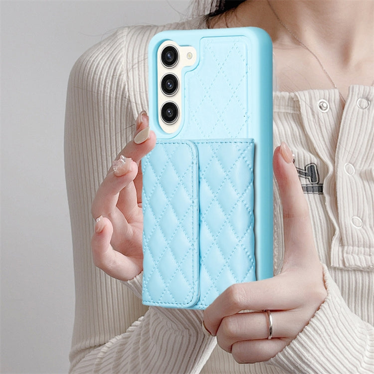 For Samsung Galaxy S23+ 5G Horizontal Wallet Rhombic Leather Phone Case