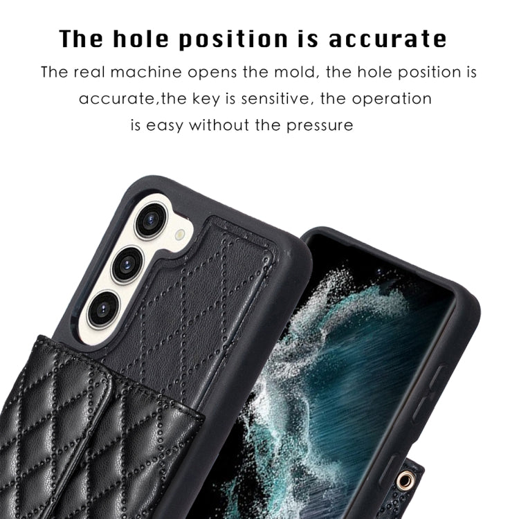 For Samsung Galaxy S23+ 5G Horizontal Wallet Rhombic Leather Phone Case