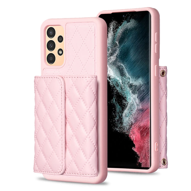 For Samsung Galaxy A13 4G Horizontal Wallet Rhombic Leather Phone Case