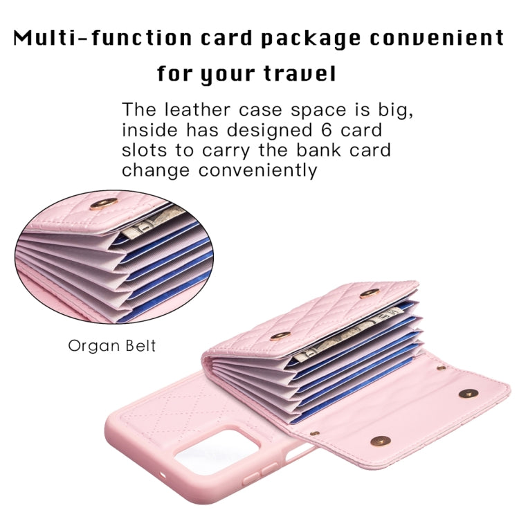 For Samsung Galaxy A13 4G Horizontal Wallet Rhombic Leather Phone Case