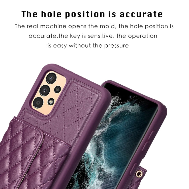For Samsung Galaxy A13 4G Horizontal Wallet Rhombic Leather Phone Case