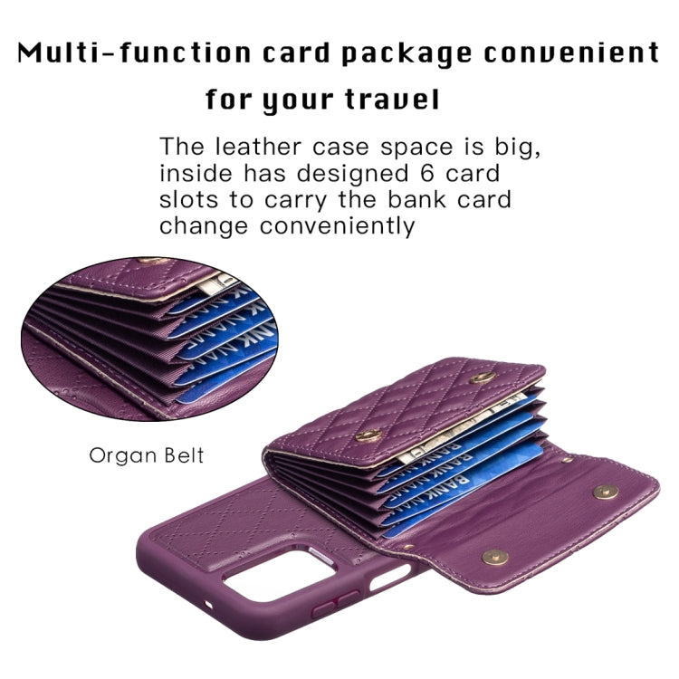 For Samsung Galaxy A13 4G Horizontal Wallet Rhombic Leather Phone Case