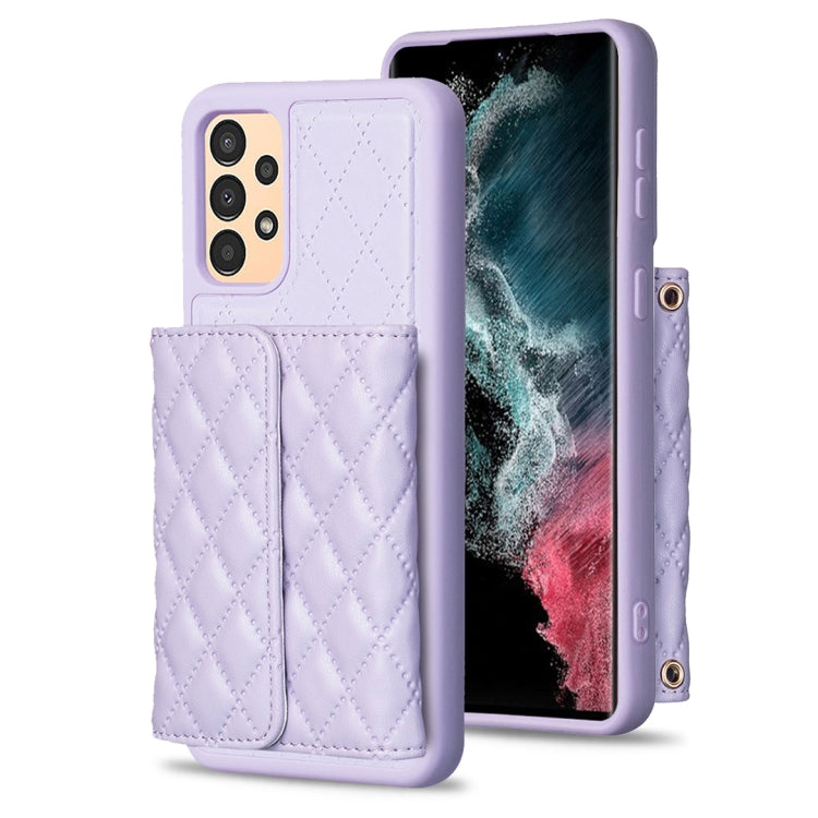 For Samsung Galaxy A13 4G Horizontal Wallet Rhombic Leather Phone Case