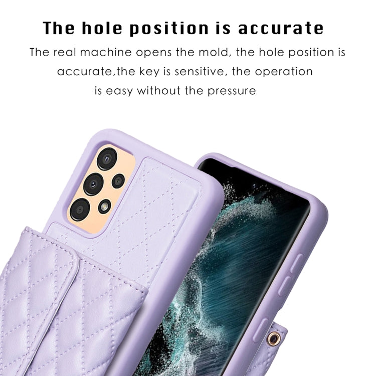 For Samsung Galaxy A13 4G Horizontal Wallet Rhombic Leather Phone Case
