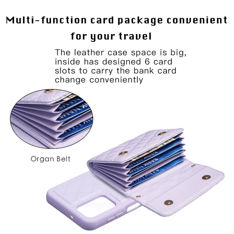 For Samsung Galaxy A13 4G Horizontal Wallet Rhombic Leather Phone Case