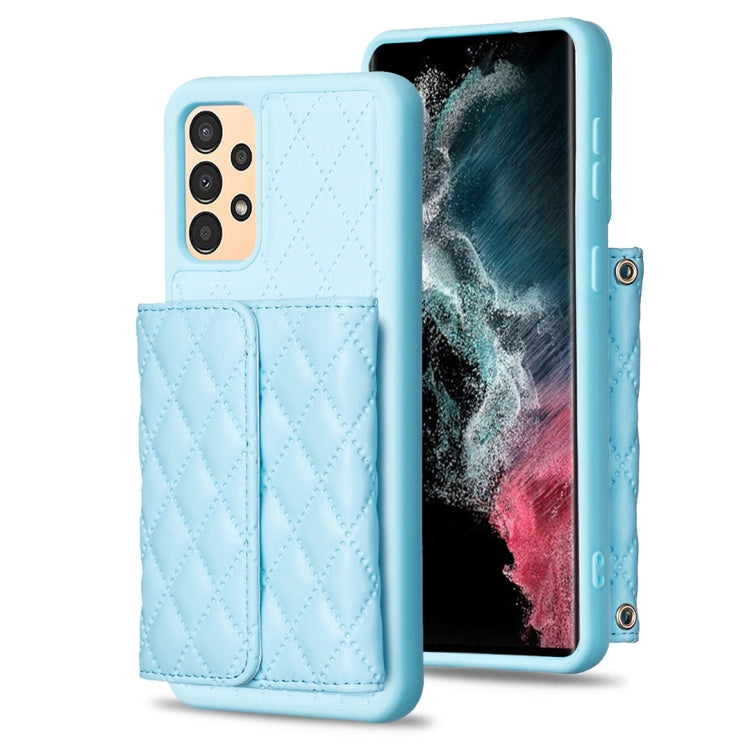 For Samsung Galaxy A13 4G Horizontal Wallet Rhombic Leather Phone Case