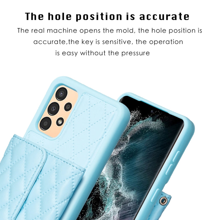 For Samsung Galaxy A13 4G Horizontal Wallet Rhombic Leather Phone Case