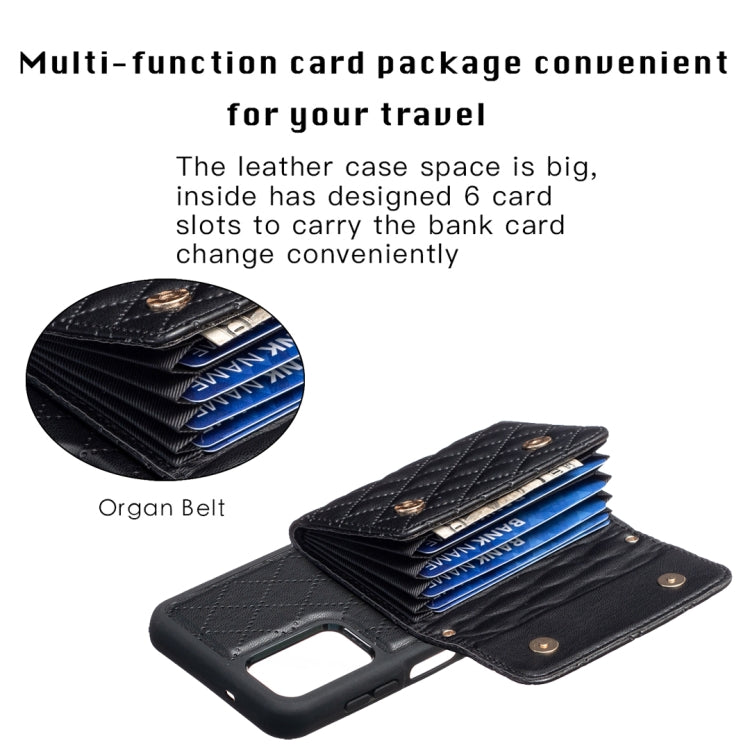 For Samsung Galaxy A13 4G Horizontal Wallet Rhombic Leather Phone Case