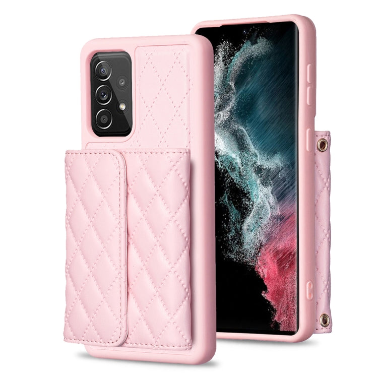 For Samsung Galaxy A52 4G / 5G Horizontal Wallet Rhombic Leather Phone Case