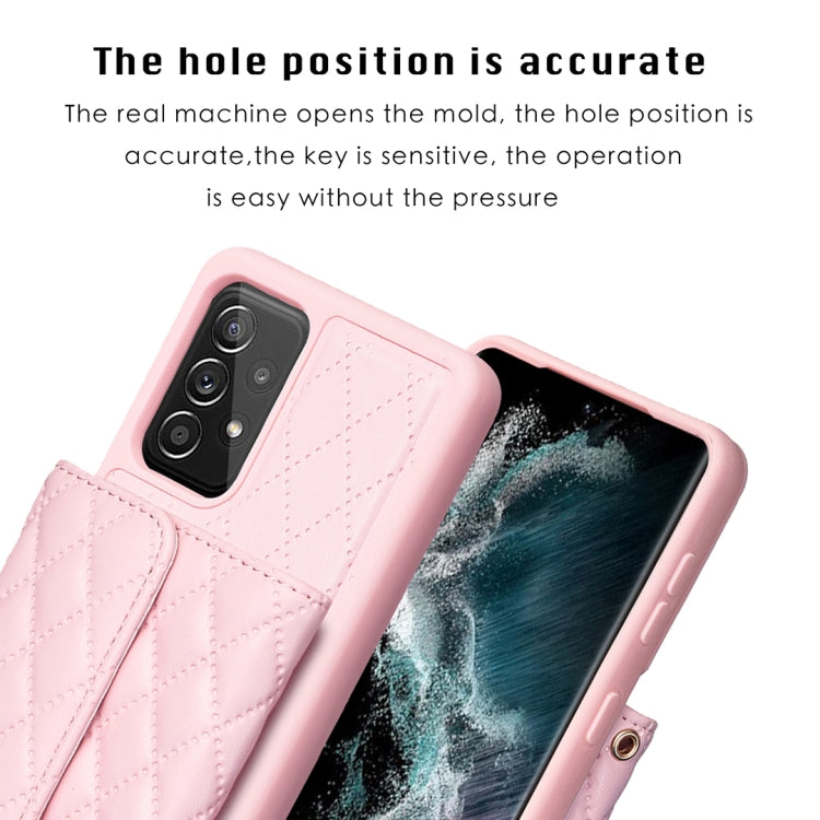 For Samsung Galaxy A52 4G / 5G Horizontal Wallet Rhombic Leather Phone Case