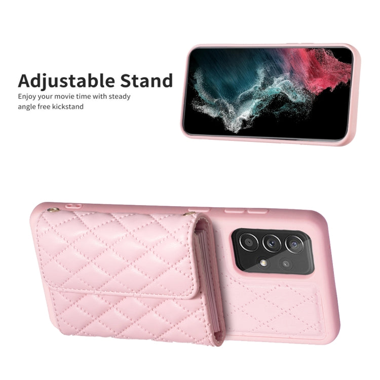 For Samsung Galaxy A52 4G / 5G Horizontal Wallet Rhombic Leather Phone Case
