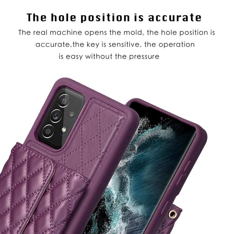 For Samsung Galaxy A52 4G / 5G Horizontal Wallet Rhombic Leather Phone Case